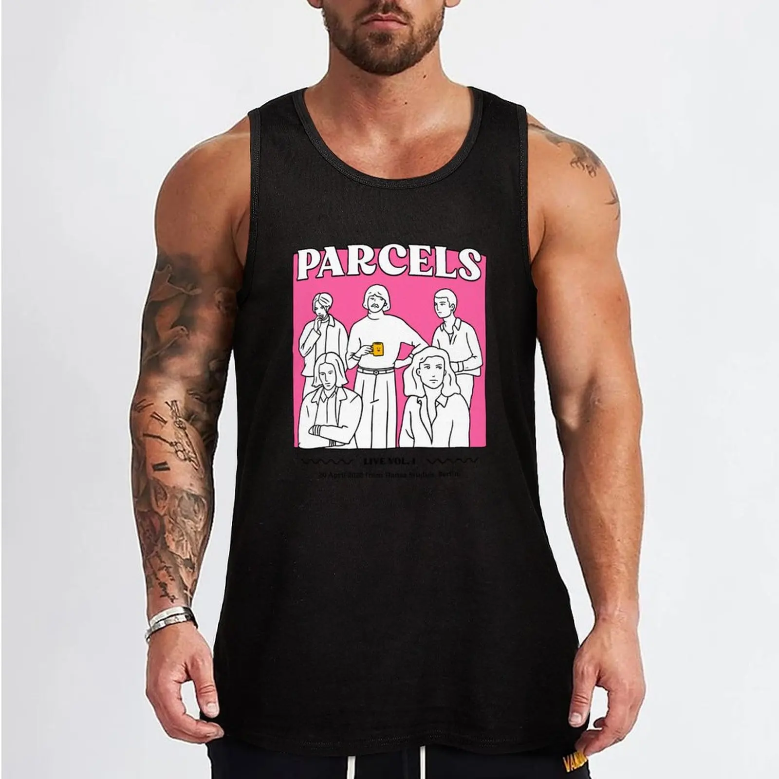 Parcels Vol. 1 Live from Berlin Tank Top gym accessories man T-shirt man