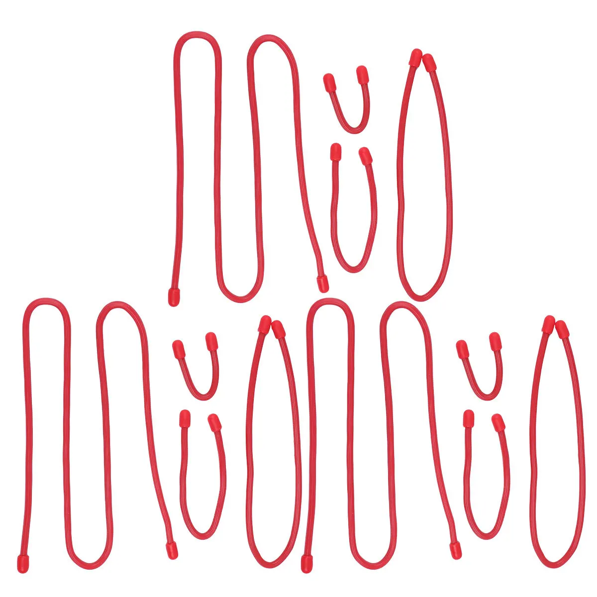 

12pcs Silicone Bundling Belt 3Inch 6Inch 12Inch 24Inch Red Reusable Cable Organizer For Usb Data Wires Home Office Outdoor