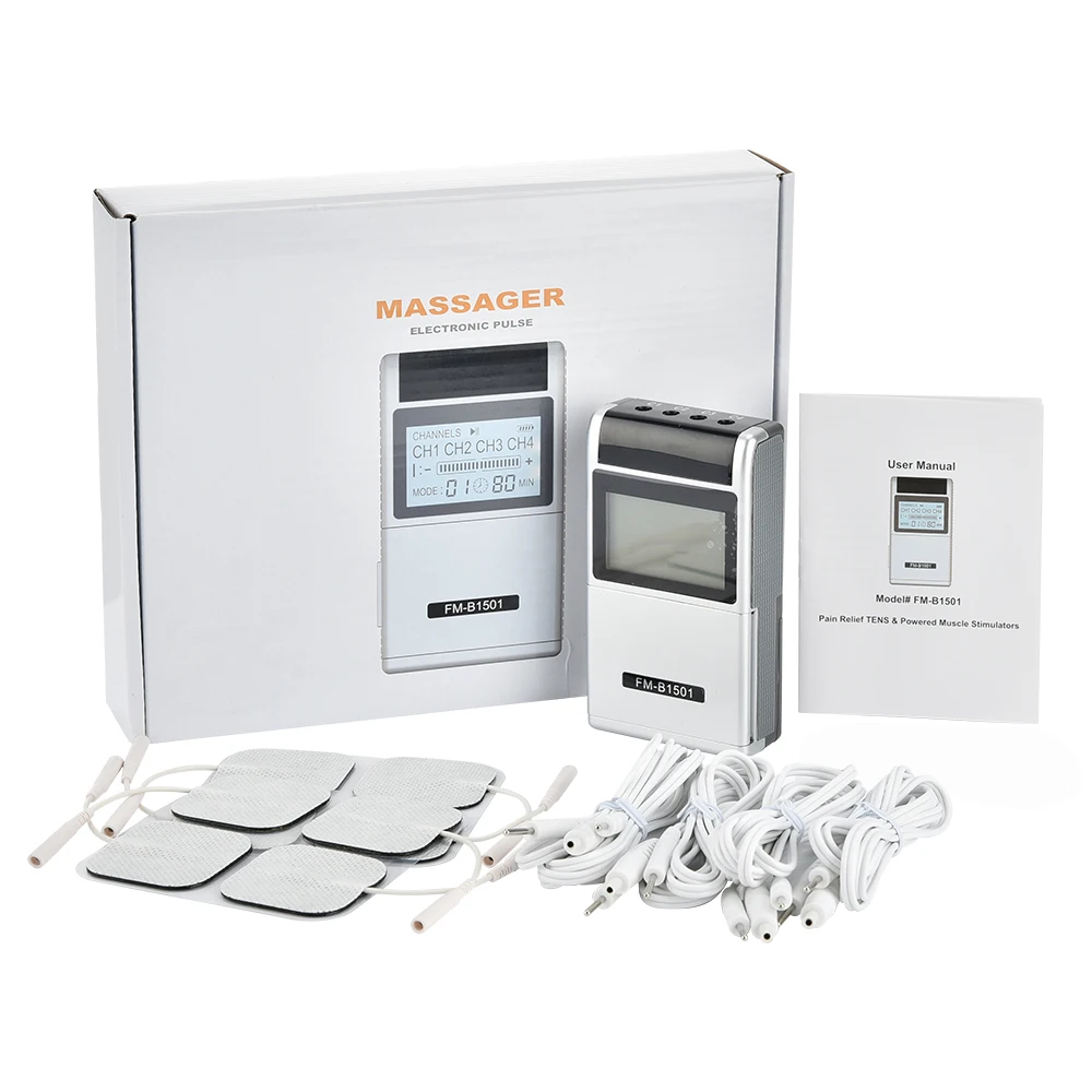 Stimulateur musculaire électrique EMS, 15 Modes, TENS, physiothérapie, masseur complet du corps, soulagement de la douleur, dispositif de soins de santé