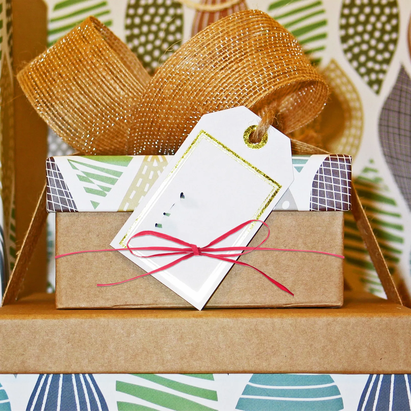 Papercraft Supply Ribbon - 3 рулона рустикальной бумажной ленты из