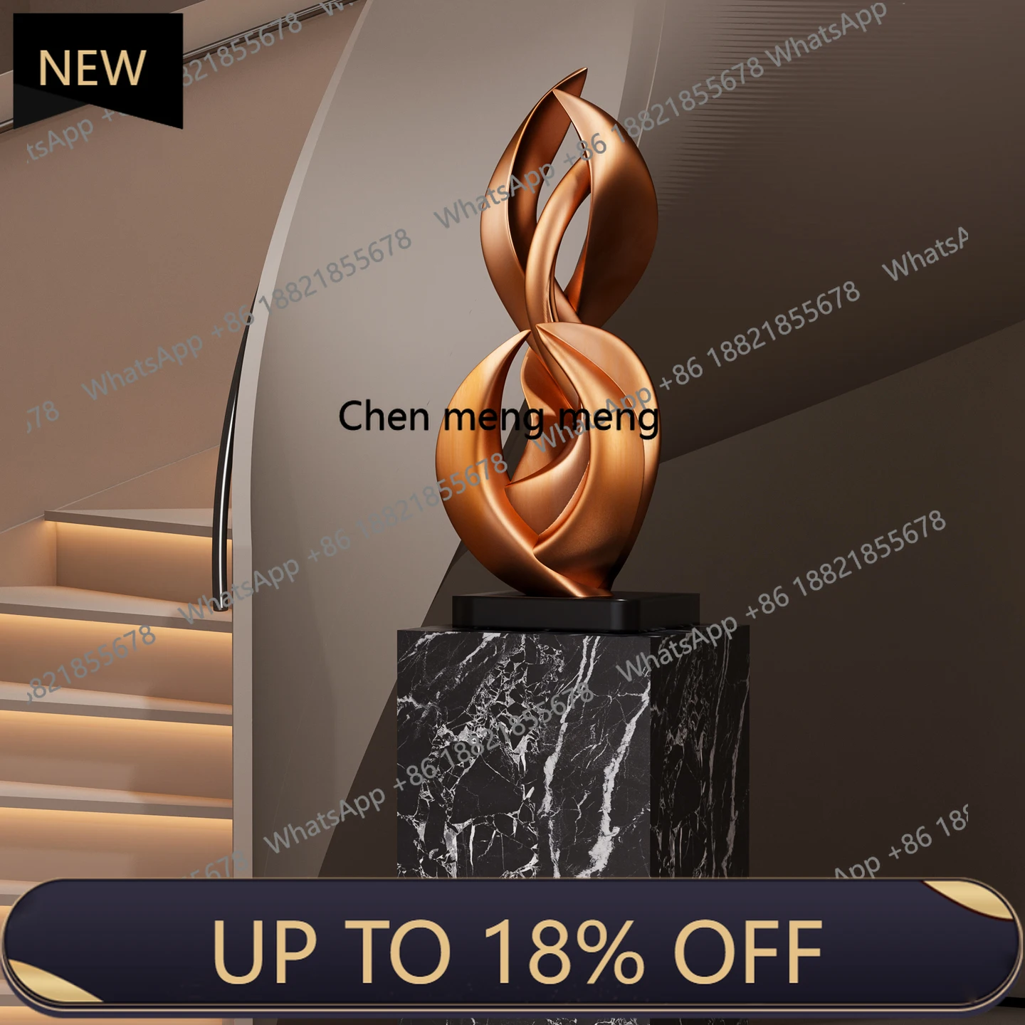 

M85 Geometric light luxury floor sculpture artwork ornament living room aisle modern handicrafts