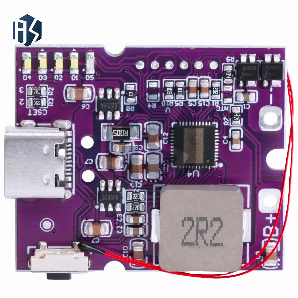 22.5W Power Bank Bidirectional Fast Charging Mobile Power Module Circuit Board With Digital/Light Type-C USB Suppor PD/QC3.0 2.0