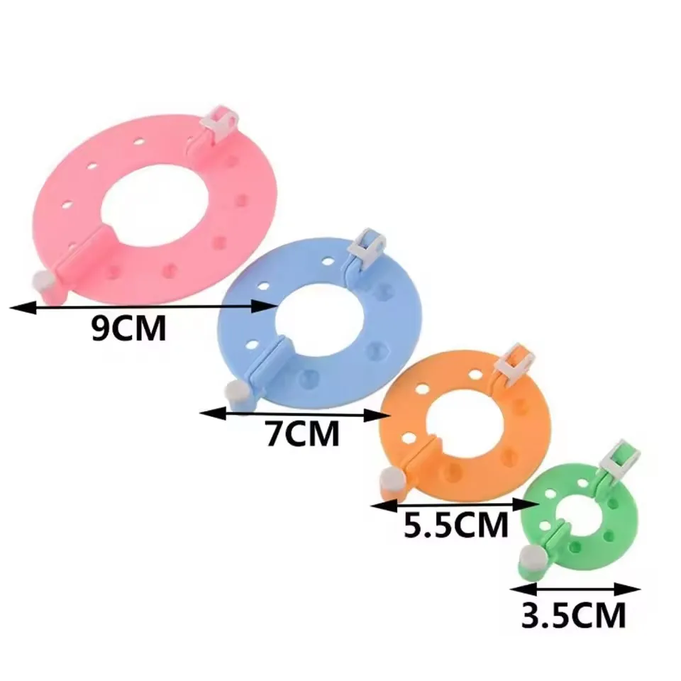 8 قطعة 4 أحجام كرة زغب ويفر PomPom صانع الحياكة تلوح في الأفق عدة الاطفال DIY بها بنفسك لوازم الحرفية صانع أدوات الحياكة