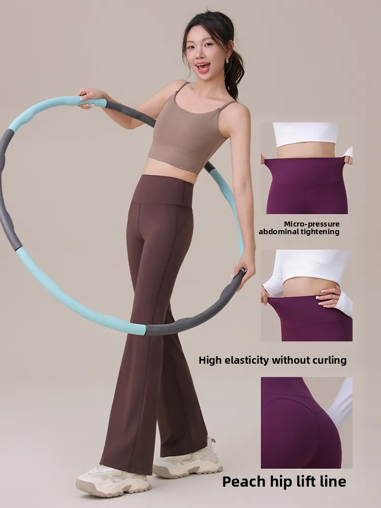 Pantaloni fitn a vita alta Leggings sportivi per il controllo della pancia da donna Pantaloni comodi e leggeri da yoga B Bell Bot