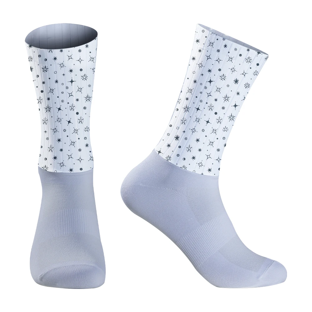 Chaussettes de sport de compression pour vélo, chaussettes de course en plein air, chaussettes de cyclisme, moulage intégral, chaussettes de vélo high-tech, nouveau, 2024