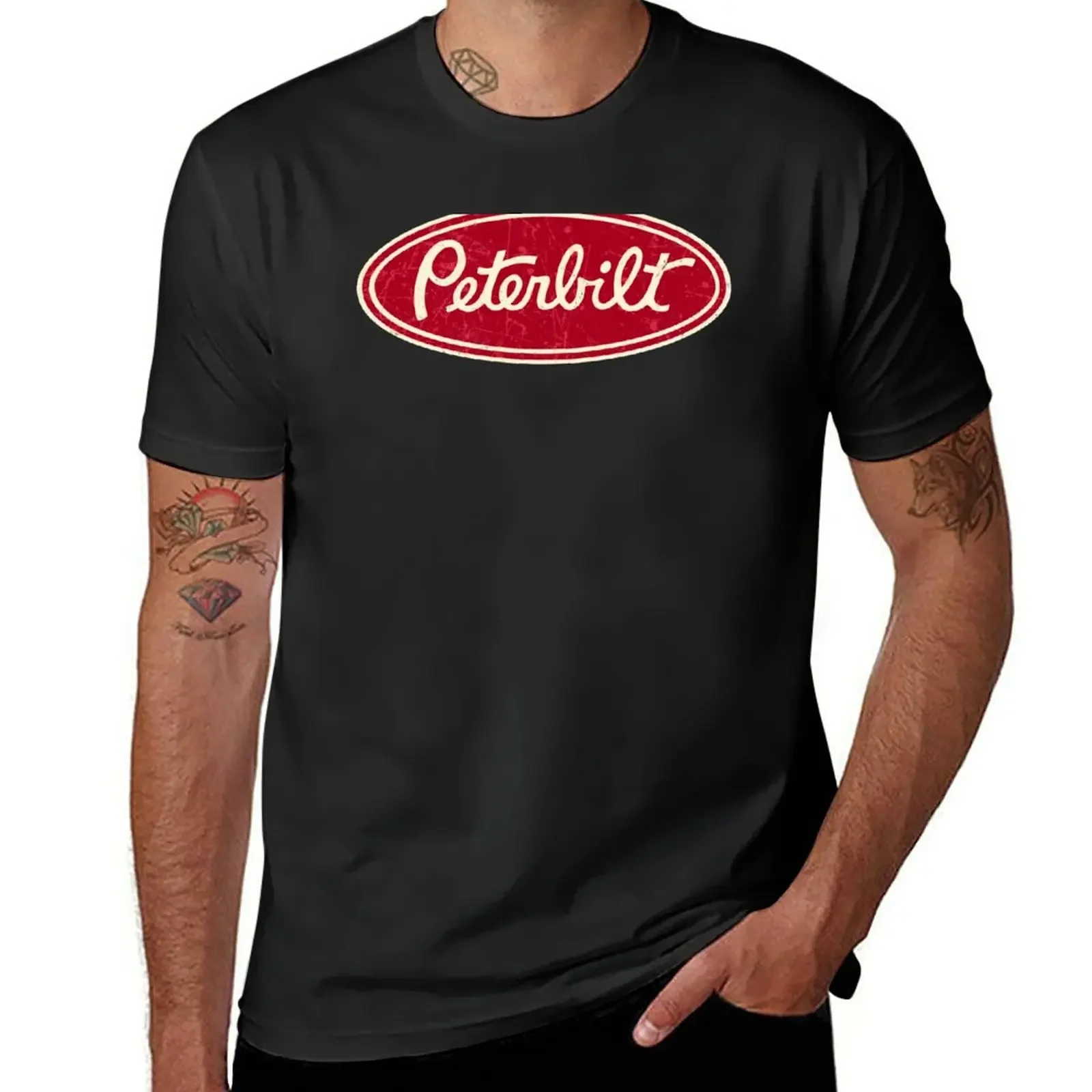 Peterbilt kamion závodní vintage tričko roztomilá topy tees topy zábavný t košile pro muži