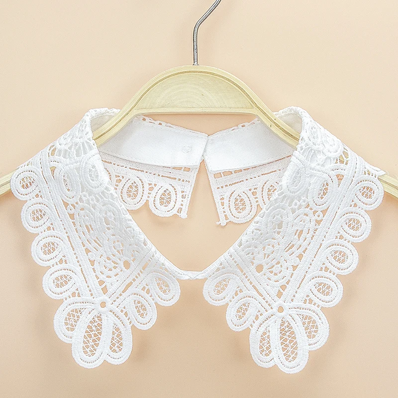 Women's Fashion Decoration Water-Soluble Embroidered Collar Shawl, Personalized and Versatile, Detachable Fake Collar