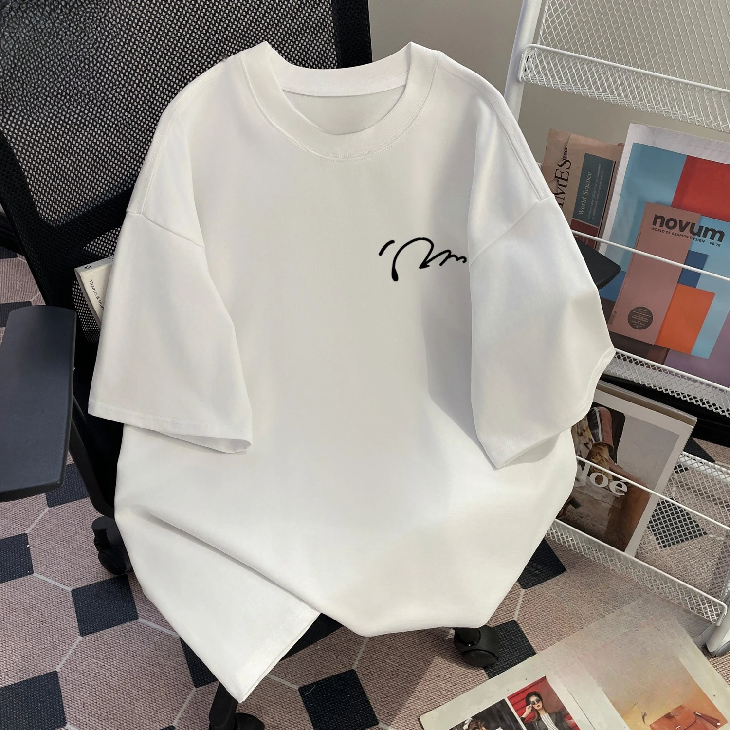 

Joint _ Loose Cotton Short-sleeved T-shirt Men's 2025 New Explosion Summer Tide Brand Couples Wear Men's and Women's Tops