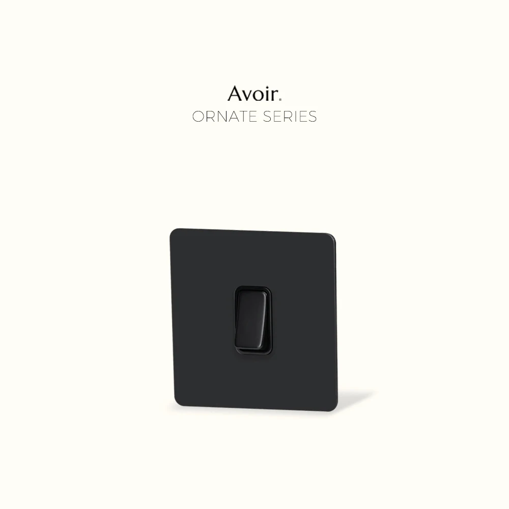 

Avoir Push Button 220V Stainless Black Dimmer Switches Cat6 Electrical Sockets Plug USB Charge Europe FR Light Switches 86 Type