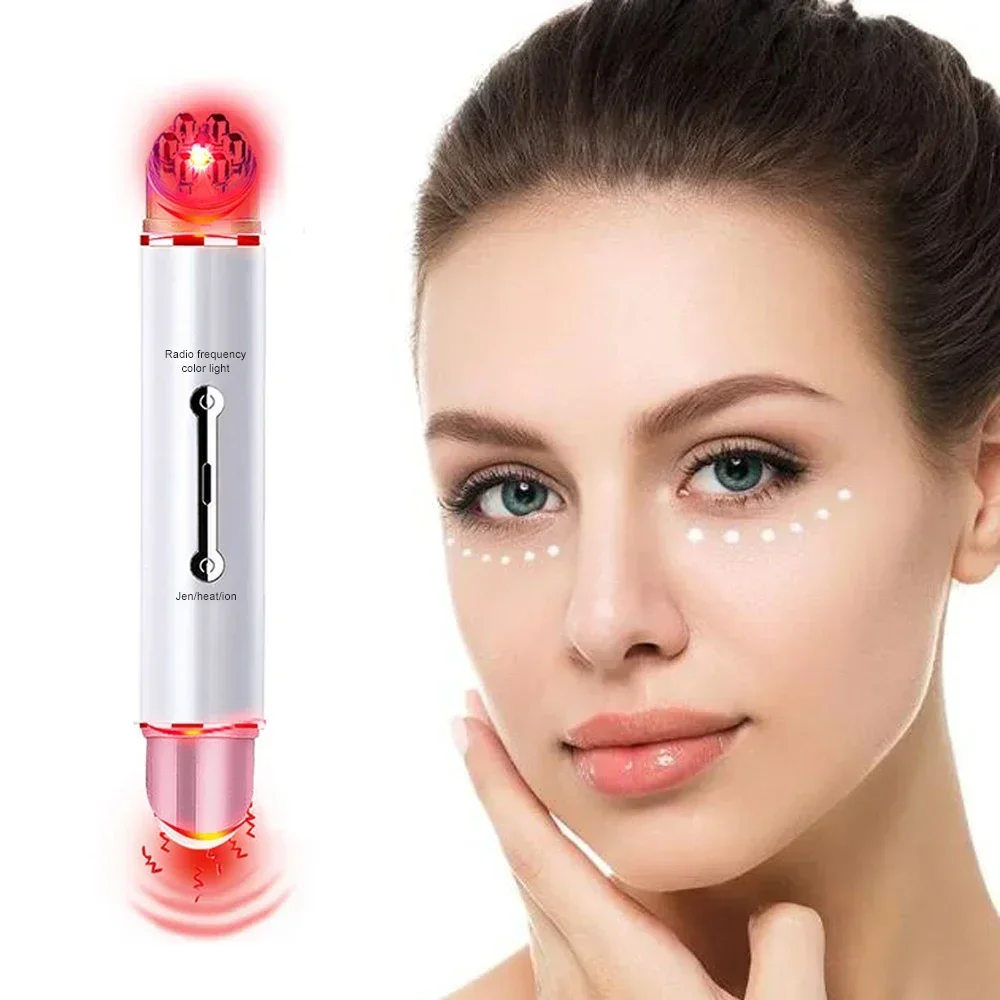 

EMS Eye Vibration Massager Hot Compress Face Lifting Beauty Instrument Device Remove Wrinkle Dark Circles Pockets Skin Care Tool