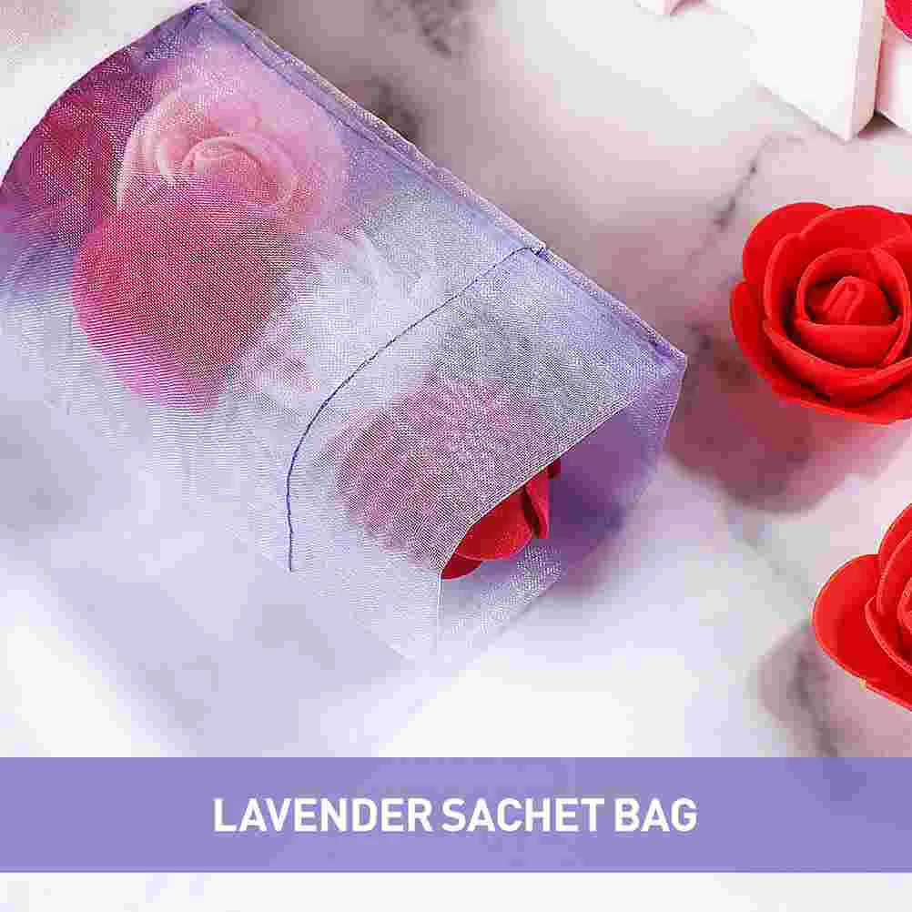 10 Pcs Small Sachet Bag Mosquito Bags Lavender Scent Packing Empty Air Purifying Delicate Yarn Cotton Sachets Festival Gift