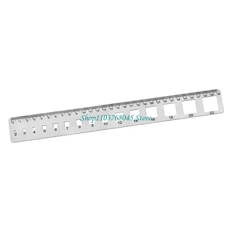 

R53F Stainless Steel Ruler Accurate Holes Design Engineers Architects Workshop Use