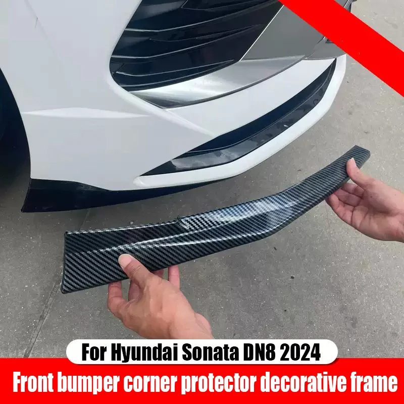 Front bumper corner guard decorative frame made of ABS material For Hyundai Sonata DN8 2023 2024