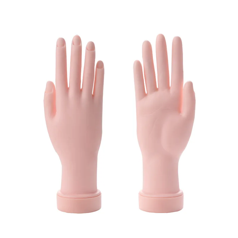 Bendable Diy Prosthetic Kits Soft Removable Acrylic Mannequin Plastic Art Training Model Hand Finger Silicone Practice Tool Nail