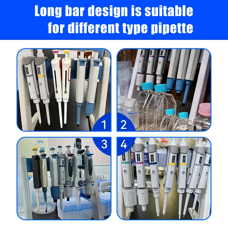 Westtune Plastic Laboratory Pipette Rack L-type A-type Z-type Pipette Holder Multifunctional Pipette Stand For Placing Pipettes