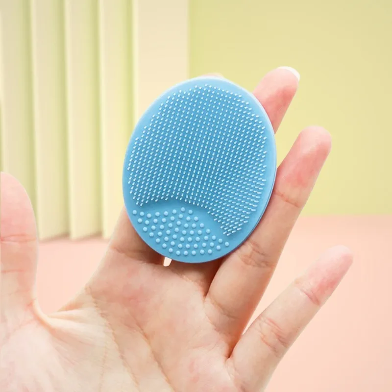 ‌ Brosse de massage du cuir chevelu en silicone – Shampoing 2 en 1 et nettoyant pour le visage, exfoliant pour peaux sensibles/soin des cheveux