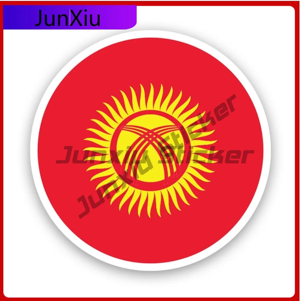 

Round Kyrgyzstani Flag Sticker Creative Decals State Flag Patriotic Car Sticker Vinyl Decal Waterproof Durable Outdoor Durable