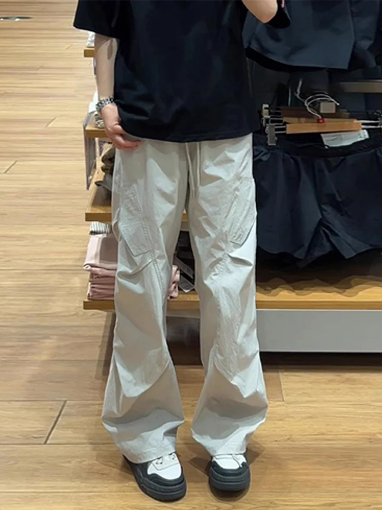 

Folded Soldier Paratrooper Casual Pants Autumn Straight Leg Slim Fit Workwear Men's American Functional Mountain Pants