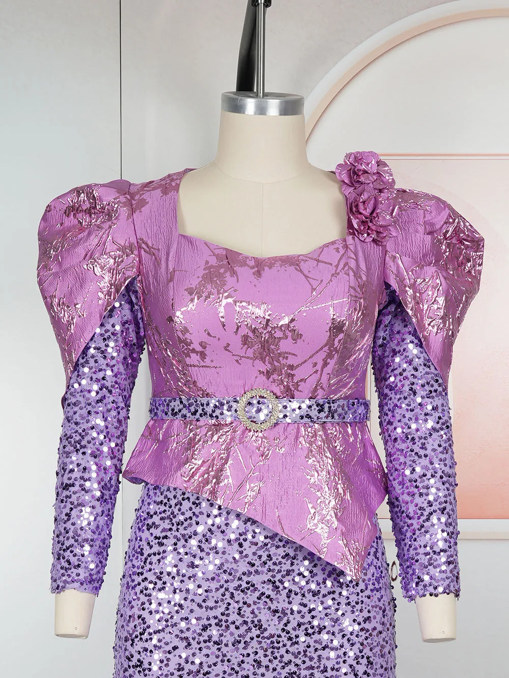 فساتين الترتر الفاخرة للنساء الأفريقية أنقرة Dashiki ملابس الزفاف حفلة سهرة فساتين عيد ميلاد حفلة موسيقية فستان طويل الملابس #5