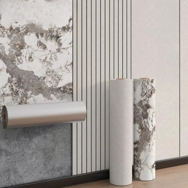 Anti-Collision Thick Foam Self Adhesive Wallpaper Moisture-Proof Waterproof Wall Stickers for Ceiling Background Wall Renovation