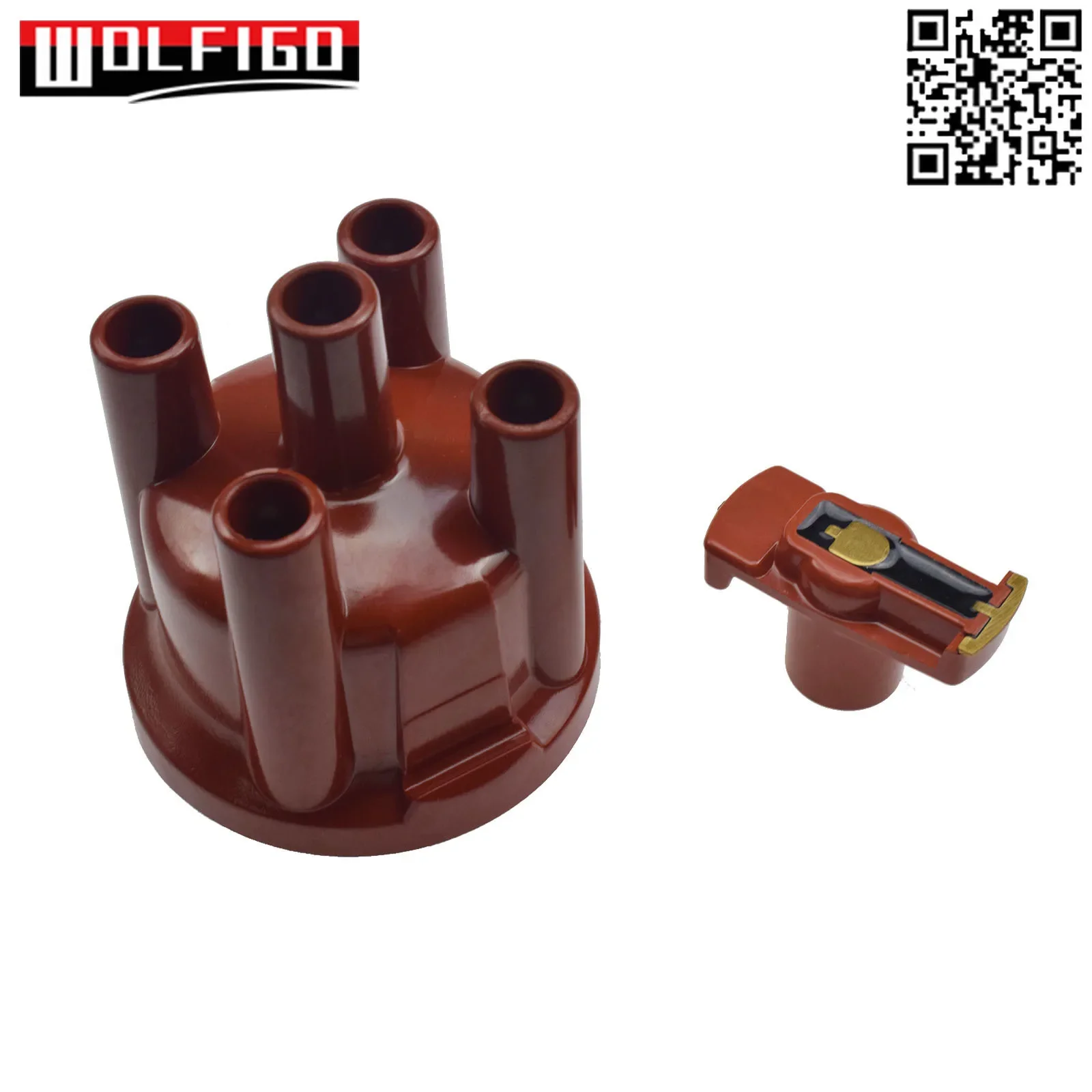 غطاء موزع الإشعال ومجموعة الدوار لمحرك VW Mk2 Golf 1.8 GTI 8V PB 1990-1992 030905207A,030 905 207A,030905225C,030905207