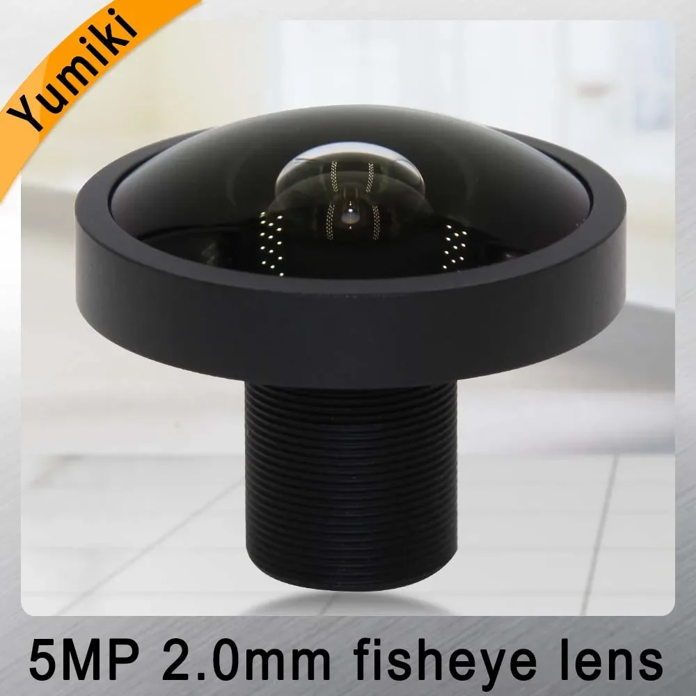 Yumiki Fisheye 5MP 2.0mm IR CCTV Camera Lens HD 5.0Megapixel F2.0 1/2.5