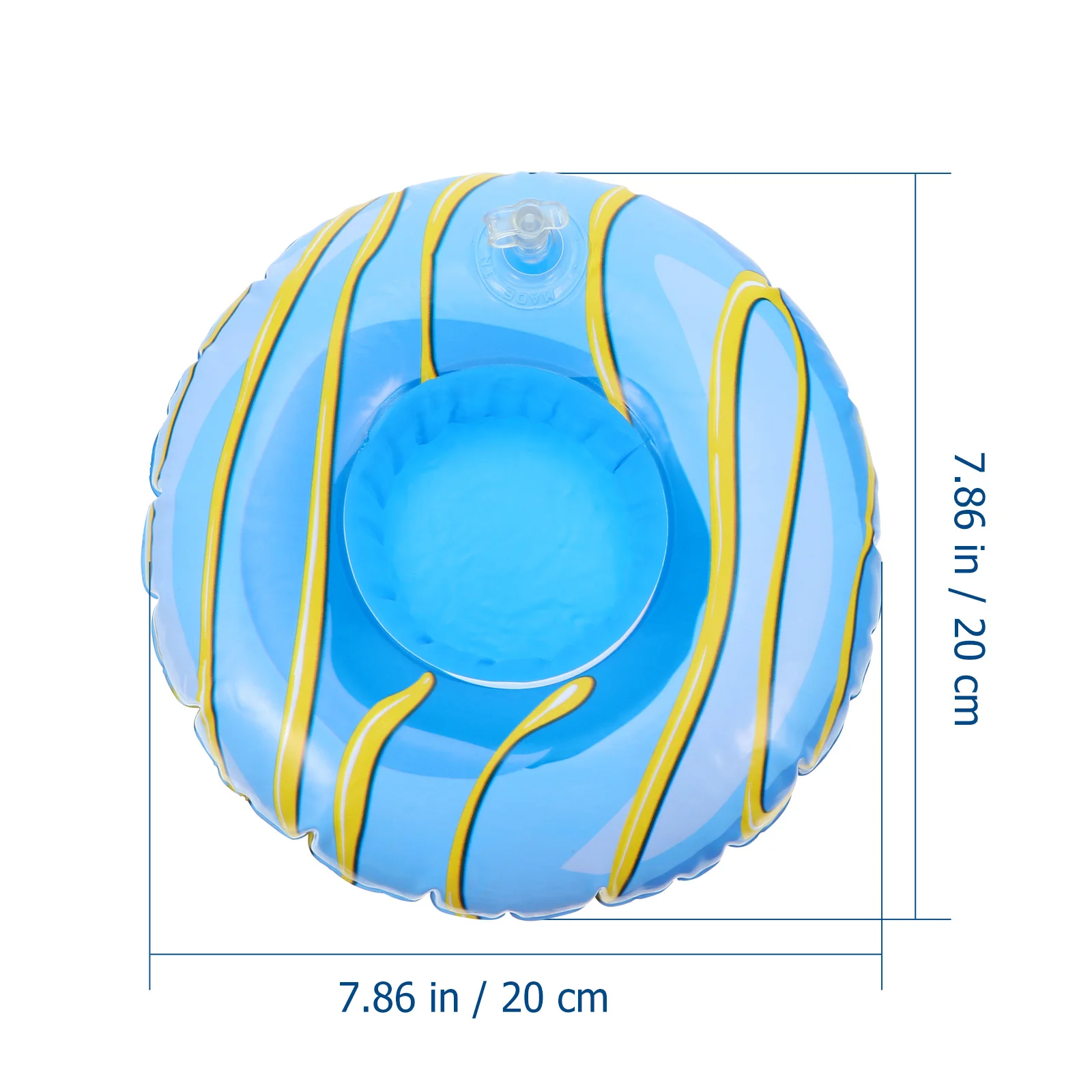 6 قطعة حامل أكواب قابل للنفخ قسط بولي كلوريد الفينيل العائمة شرب موجة البحر تصميم لحمام السباحة الشاطئ حفلة الرياضات المائية جمع