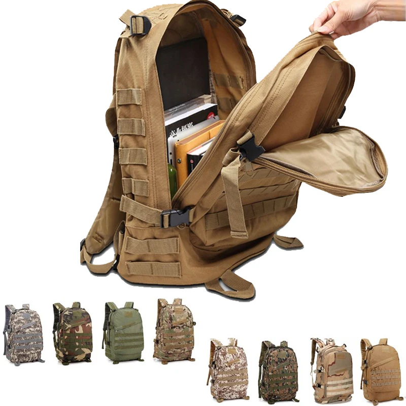 

Outdoor 600D Soft Back Waterproof Tactical 40L Unisex Hiking Fishing Hunting Backpack Sports Camping Mountaineering Bag