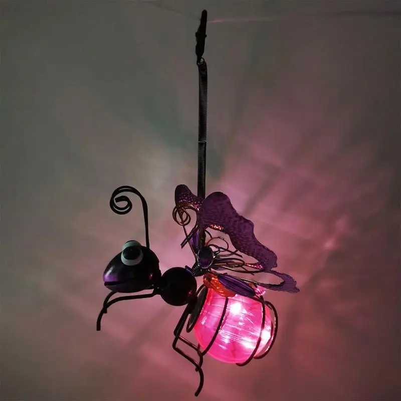 

Solar Butterfly Lights Outdoor Flying Bee Statue Solar Garden Decor Decorative Butterfly Lamp Metal Yard Decorations For Outside