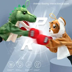 New Boxing Plush Fighter Doll Dinosaur Kangaroo Doll Boxing Parent Child Game Interactive Plush Toy Christmas Birthday Gift