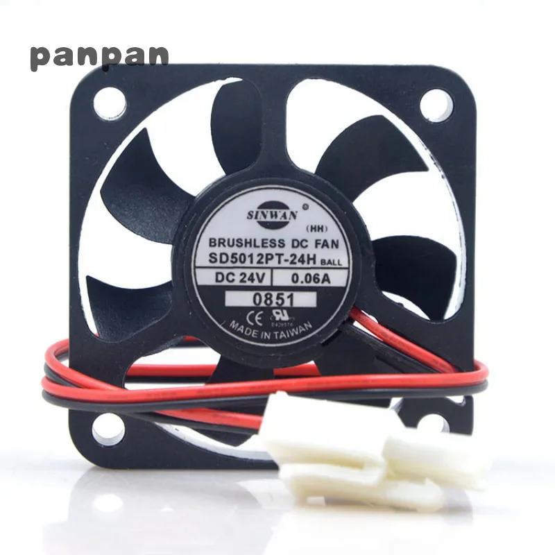 New CPU Cooler Fan for SINWAN SD5012PT-24H 24V 0.06A 5010 Frequency Converter Cooling Fan 5cm 50x50x10mm