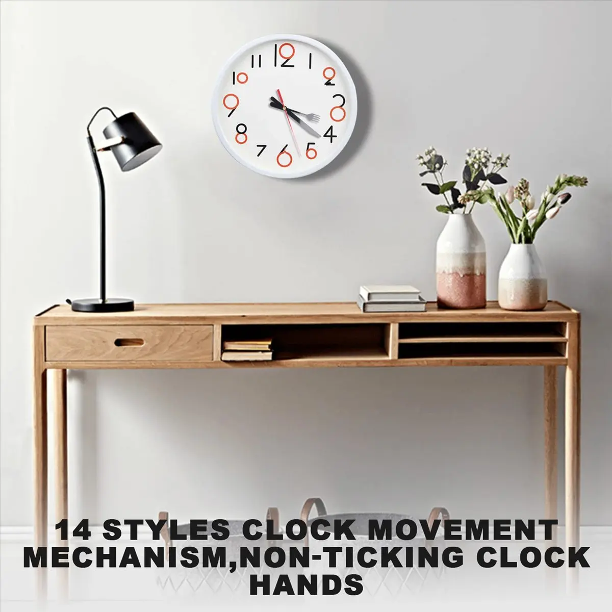 14 Styles Clock Movement Mechanism,Non-Ticking Clock Hands,DIY Repair Parts Replacement for Clock Repair &LICG