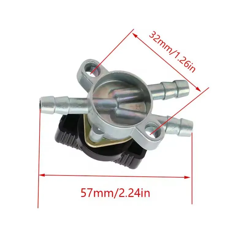 ATV Motocross 3 Way Fuel Tank Tap Pocket Cock Valve Switch for E-ton Lightning ETon Polaris 40cc 50cc 90cc DirtBike Modified
