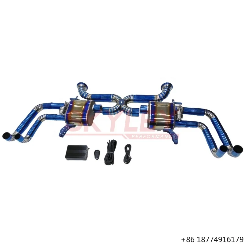 

Титановая выхлопная система для R8 V8 4.2л/V10 5.2л 2010- с управлением Valvetronic, глушителем и выхлопом Catback с клапанами