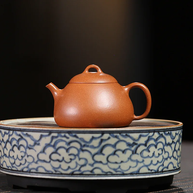 High Quality Yixing Zisha Teapot Ore Descending Slope Mud Handmade Sketch Milk Shipiao Household Tea Set