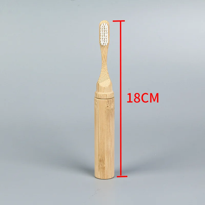 3pcs Foldable Bamboo Toothbrush with BPA-Free Soft Bristles | Eco-Friendly, Travel-Sized