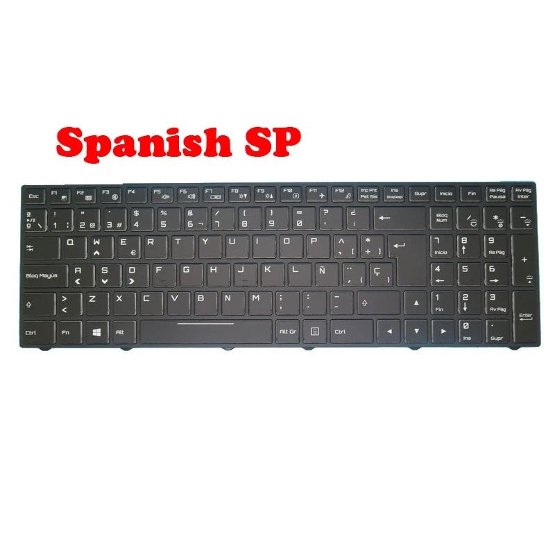 Laptop Keyboard For MEDION ERAZER X17801 MD61511 MD61568 MD61569 MD61595 MD6159 With Frame With Backlit France/German/Spanish/US