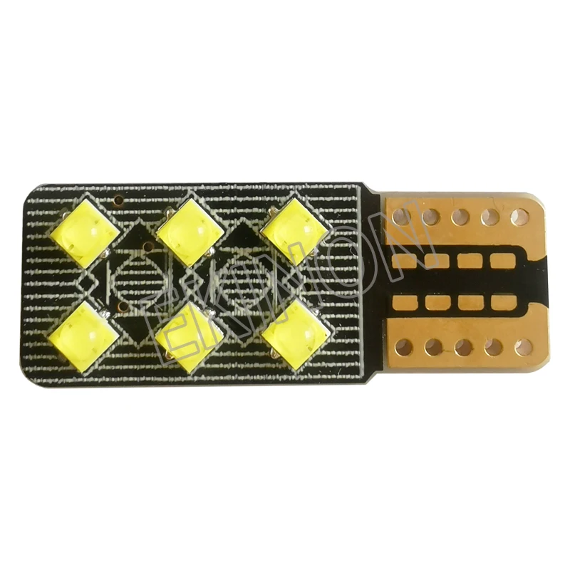 20pcs DC9V-60V T10 W5W 194 168 Truck Clearance Light Bulb No Polarity Car LED Reading License Plate Lamp 2525 6SMD White