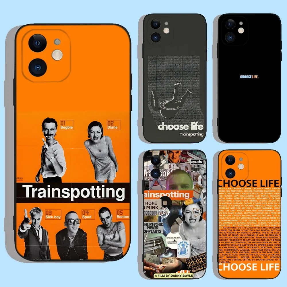 

Trainspotting Phone Case For Apple iPhone 15,14,13,12,11,XS,XR,X,8,7,Pro,Max,Plus,mini Silicone Black Cover