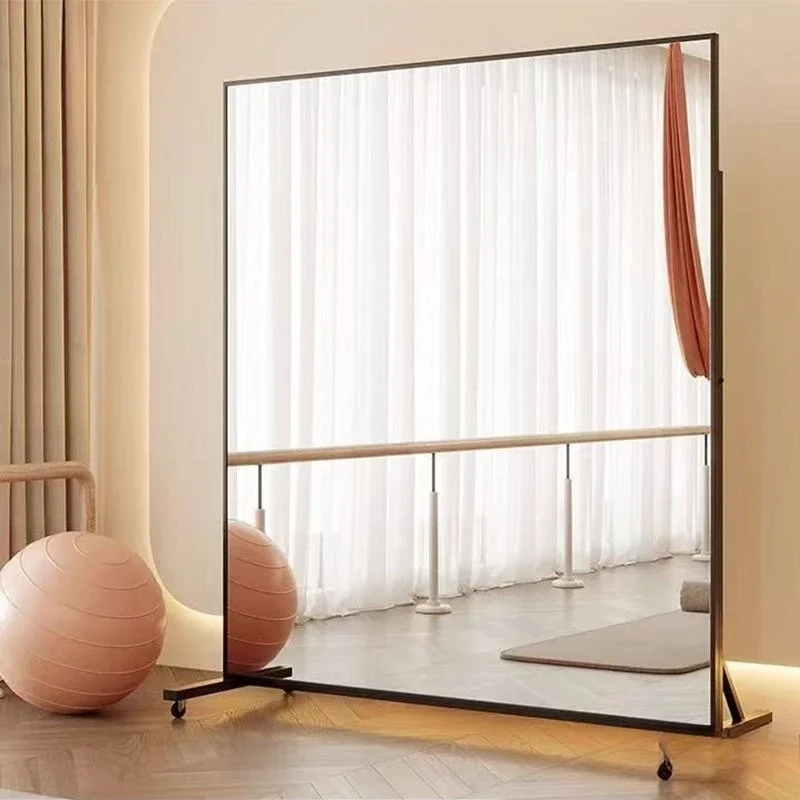 

Home yoga movable whole body, dance mirror, floor on wheels, gym, beauty