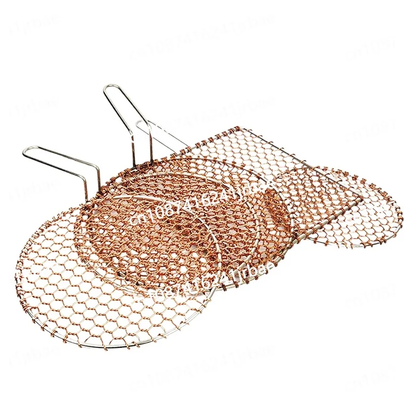 Grill net Thick silk Square net Round grill with handle Grate Charcoal curtain