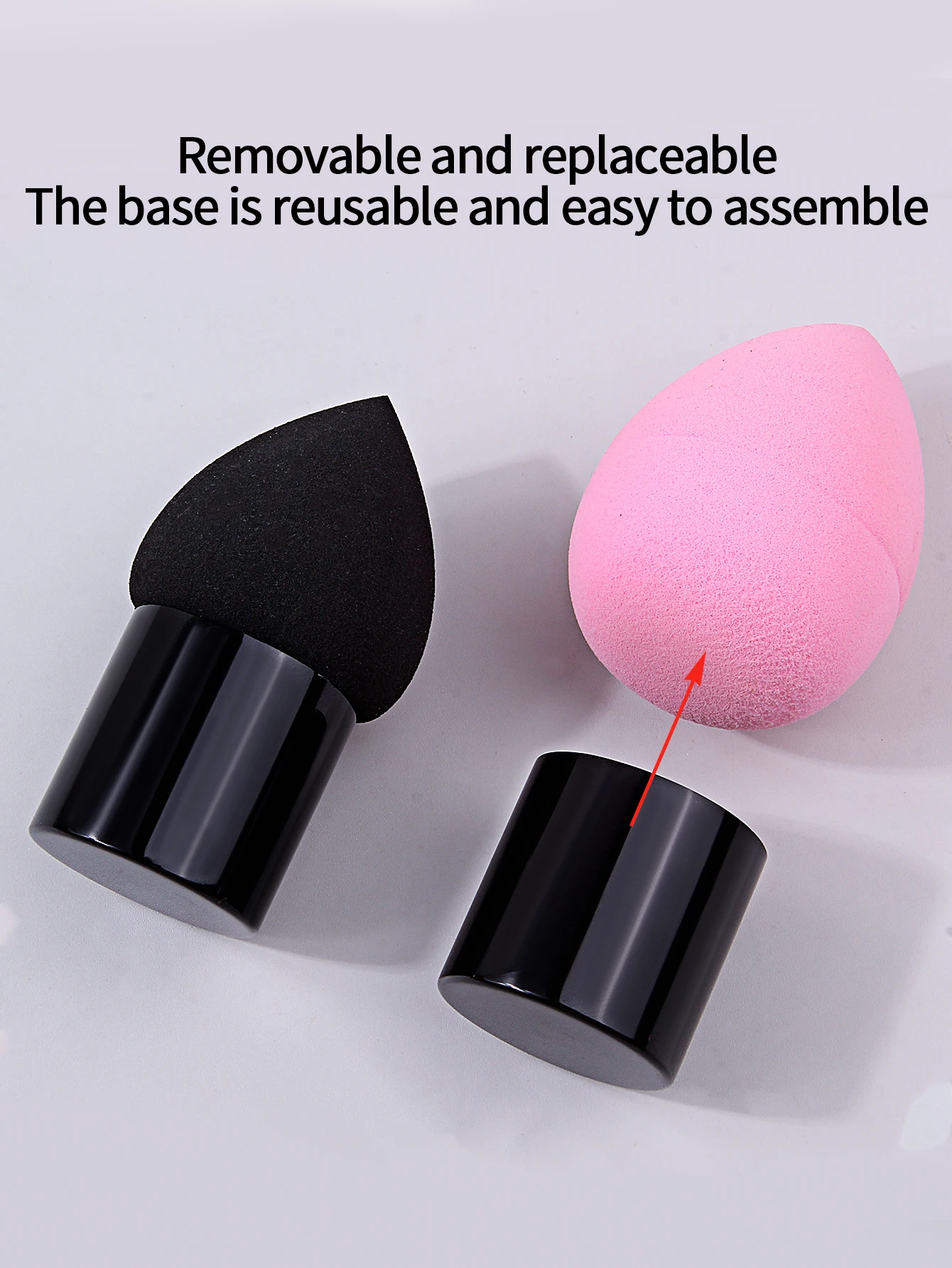 2pcs Mushroom Brush Water Drop Makeup Egg Makeup Sponge Powder Puff Delicate Non Powder Makeup Egg Wet and Dry Dual Use