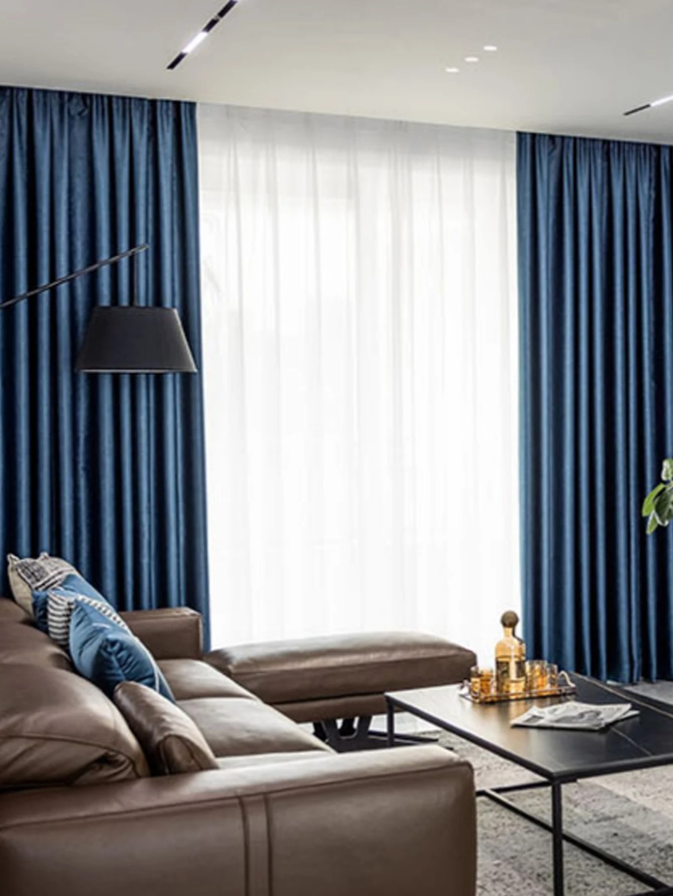 New Solid Color Curtains For Shading, Heat Insulation, Sun Protection, And Sun Shading