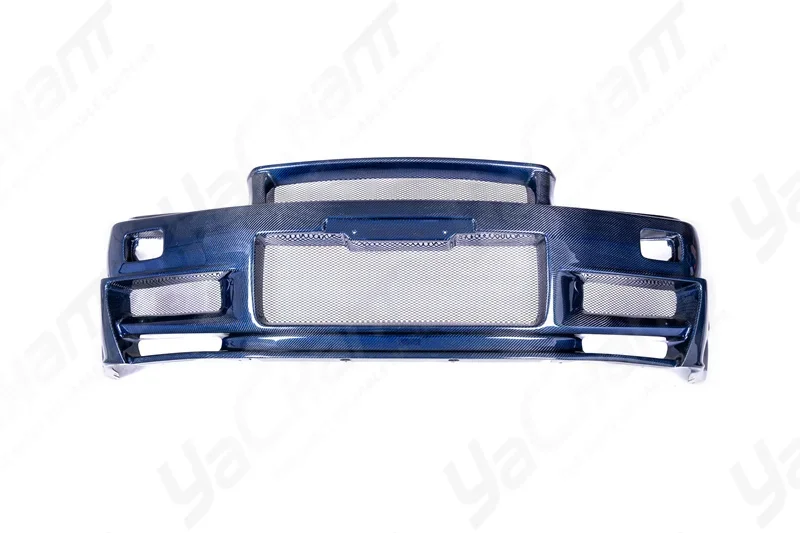 

Car Accessories Blue Carbon Fiber NI ZT Style Front Bumper Bodykit Racing Fit For 1999-2002 R34 GTR Front Bumper Cover