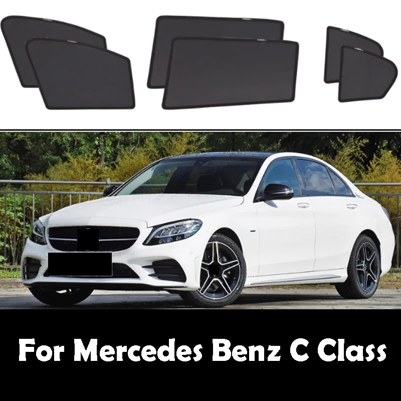 

Car Window SunShade Shield Front Windshield Rear Window for Mercedes Benz C Class W205L 2014-2021