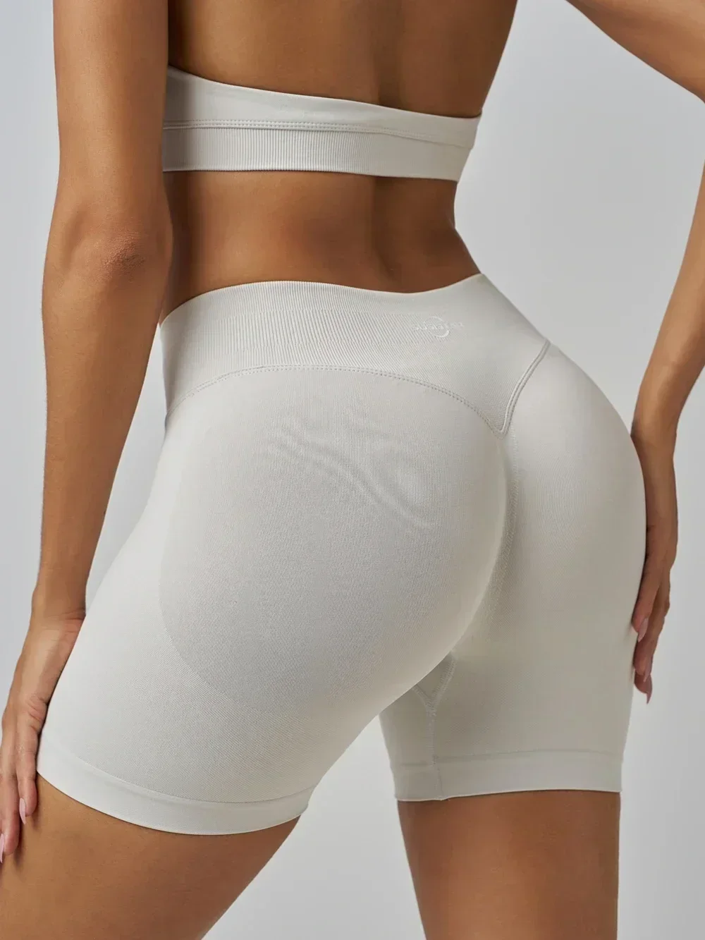 SUSISTAR Workout Sets for Women 2 Piece Crossover HIgh Waist Booty Shorts and Sports Bras Gym Yoga Outfits image 4