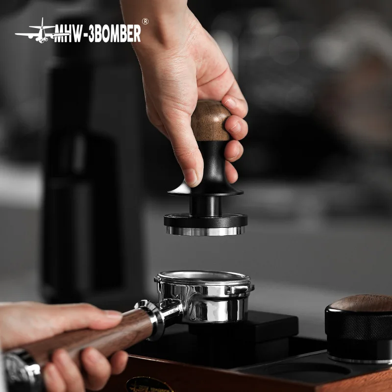 

MHW-3BOMBER Professional Espresso Coffee Tamper 51/53.35/58.5mm - 30lbs Constant Pressure with Sound Feedback for Barista Tool