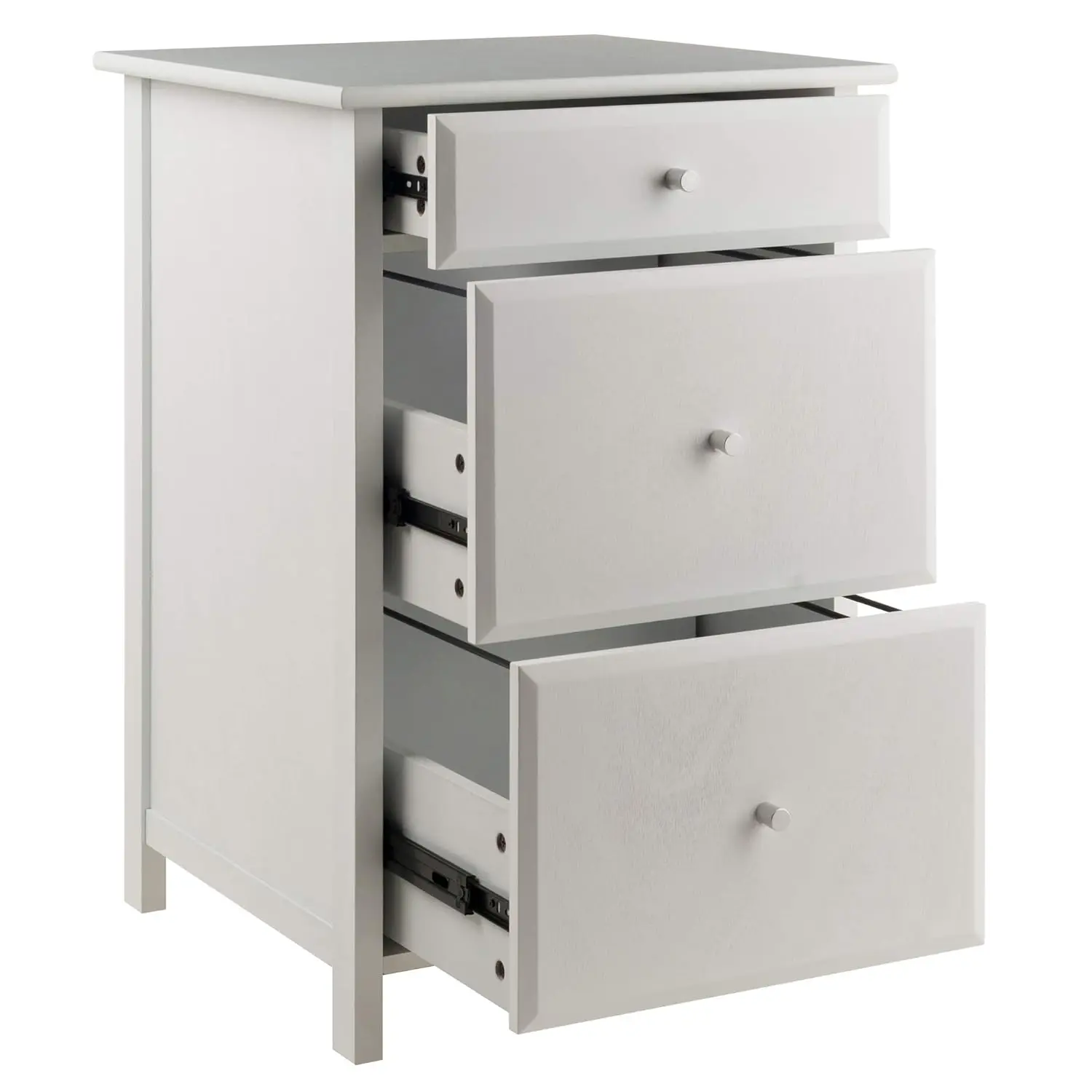 White 2-Drawer Rolling File Cabinet Mobile Storage With Lock, Home Office, Customized