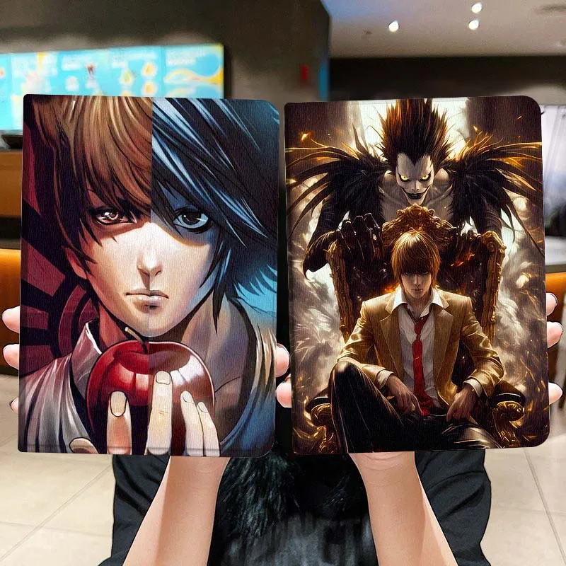 

Death Note Art Cool For iPad Pro Air Mini 2 3 4 5 6 7 6th 7th 10th 11th 10.2 9.7 10.5 11 Foldable Tablet Case Gift