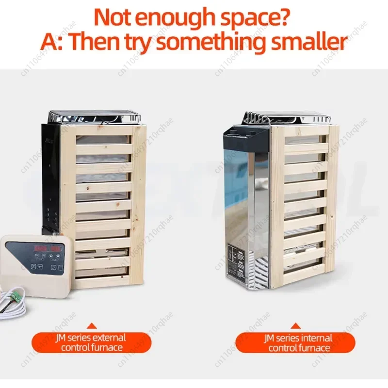 3KW/3.6KW سخان ساونا 220 فولت ساونا مولد بخار الاستخدام المنزلي فرن التدفئة غرفة المعدات الجافة التحكم الداخلي موقد خارجي #2